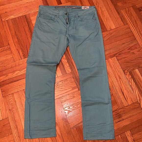 Buffalo David Bitton 36 x 32 beautiful teal pants - Picture 2 of 10